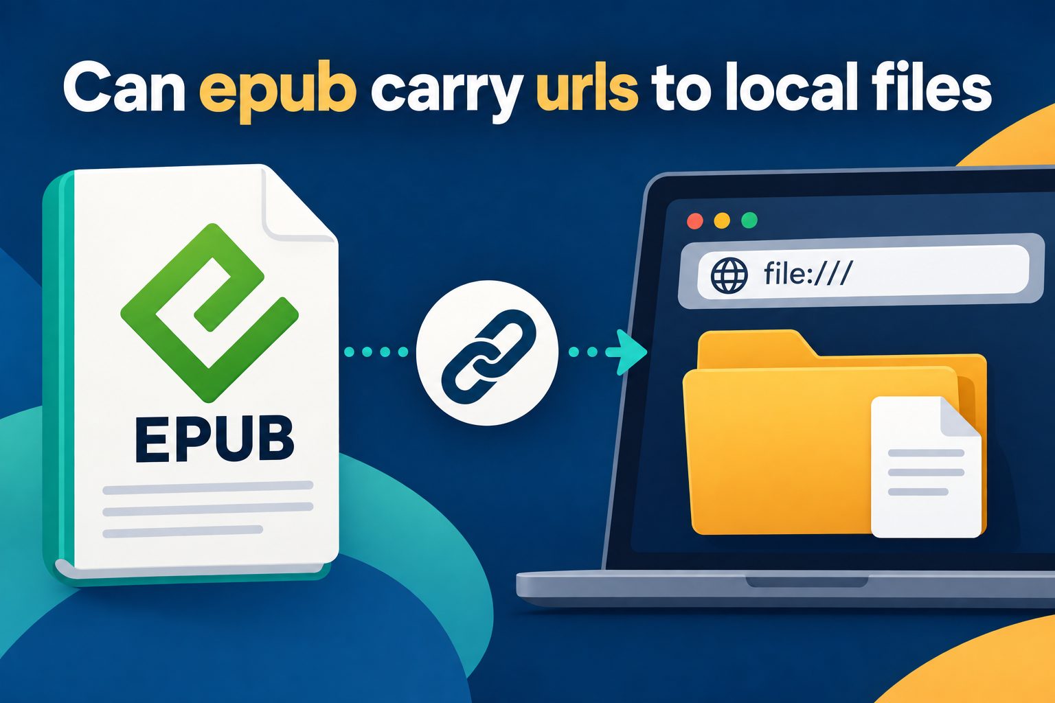 EPUB file with a link to a local file